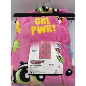 The Power Puff Girls Pink Soft Plush 50”x 70”Throw Blanket NEW with Tags